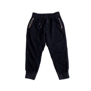 Wooyoungmi Paris Black Wool Blend Jogger Pants Size M Men's Elastic Waist